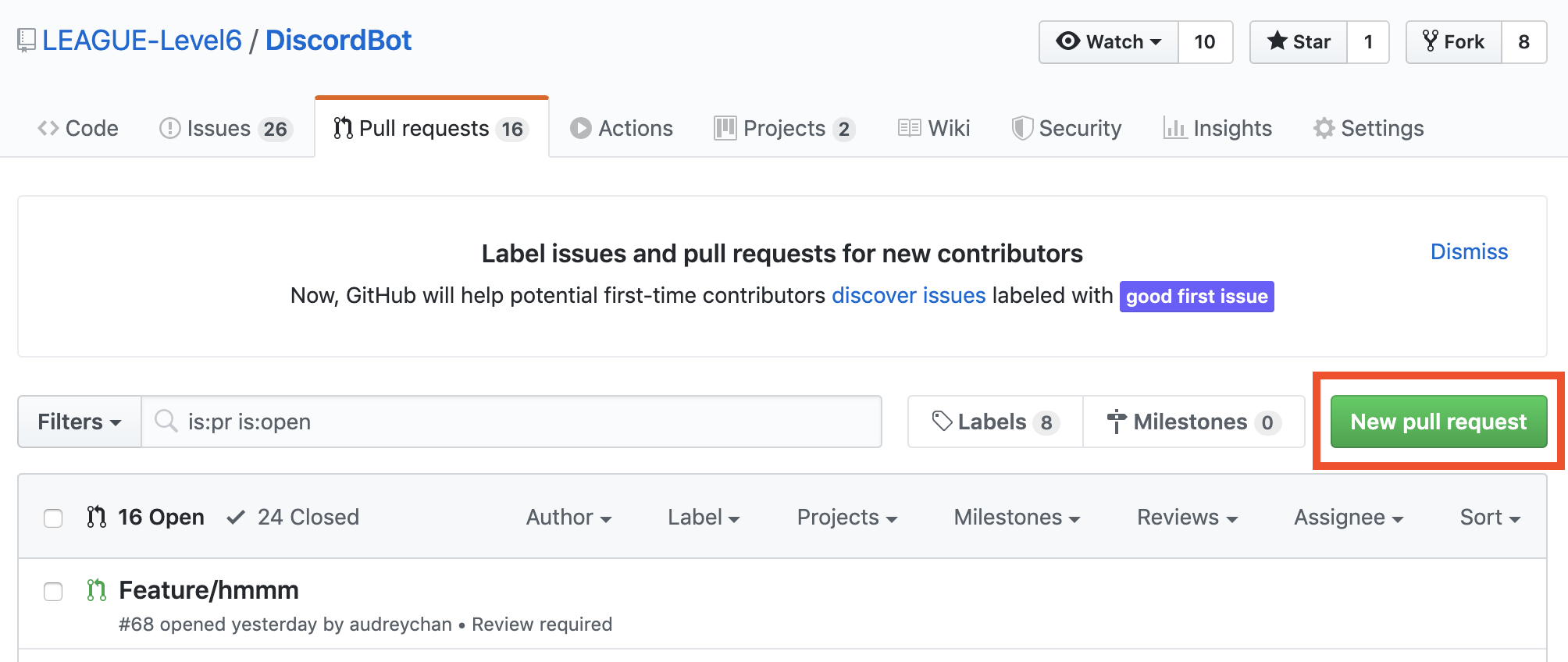 pull request screenshot 2